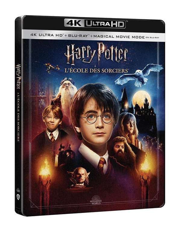 Blu-Ray 4K Harry Potter à l'école des sorciers - Coffret Steelbook 4K Ultra-HD + Blu-Ray (Vendeur Tiers)