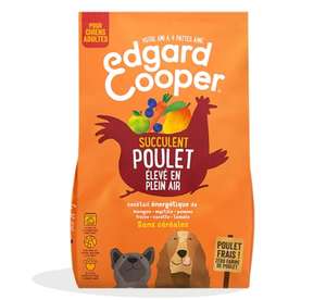 Croquettes Chien Adulte Edgard & Cooper sans Cereales Nourriture Naturelle 2.5kg Poulet Frais