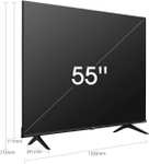 TV 55" Hisense 55A6BG Série 2022 - Smart TV, 4K UHD, avec Dolby Vision HDR, DTS Virtual X, Freeview Play, Alexa intégré, Bluetooth 2022