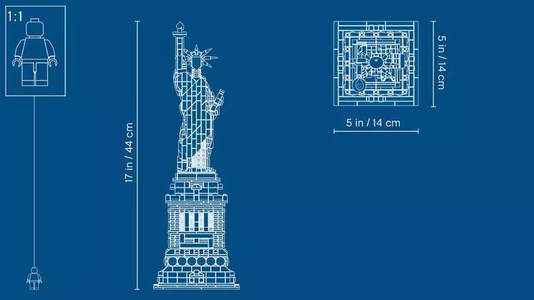 Lego Architecture (21042) - La Statue de la Liberté (Via Remise Panier)