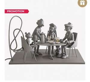 Figurines Spirou et Fantasio au Tam Tam Bar - Monochrome (collectorbd.com)