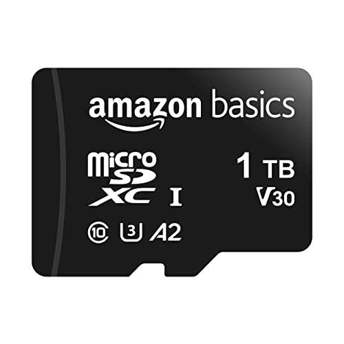 Carte MicroSD Amazon Basics 1To V30 - SDXC, A2, U3, V30