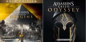 Assassin's Creed Odyssey - Ultimate Edition ou Origins - Gold Edition sur PS4 et PS5 (Dématérialisé, Store BR)