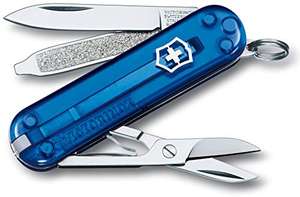 Couteau suisse de poche Victorinox Classic SD - 7 outils dont Ciseaux et Lime à ongles