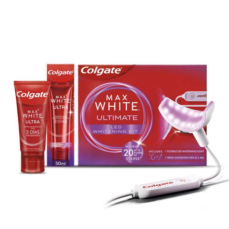 Kit de blanchiment des dents LED à la maison Colgate Max White Ultimate