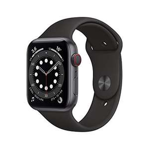 Montre connectée Apple Watch Series 6 - GPS + Cellular, 44 mm, Boîtier en Aluminium Gris sidéral, Bracelet Sport Noir
