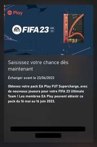 [Abonnés EA Play / Game Pass Ultimate] Pack FIFA 23 EA Play Ultimate Team offert (Dématérialisé)