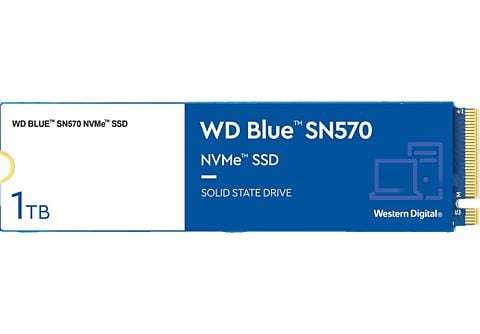 SSD interne M.2 NVMe Western Digital WD SN570 - 1 To, TLC 3D, Jusqu'à 3500-3000 Mo/s (WDS100T3B0C) (Frontaliers Allemagne)