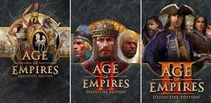 Age of Empires: Definitive Edition à 3,87€ et AOE II: DE ou AOE III: DE à 5,90€ sur PC (Steam ou PC Windows, dématérialisés)