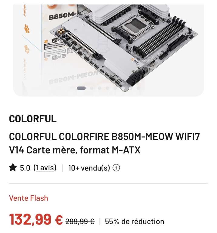 COLORFIRE B850M MEOW WIFI7 V14 本体 【公式通販】