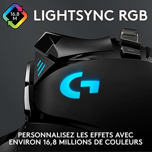 Souris filaire Logitech G502 Hero - 11 boutons, 25600 dpi (Occasion - Comme neuf)