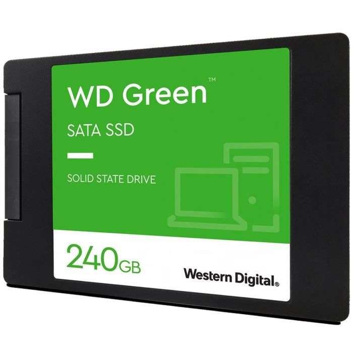 SSD interne 2.5" Western Digital WD Green - 240 Go (Jusqu'à 545 Mo/s - WDS240G3G0A)