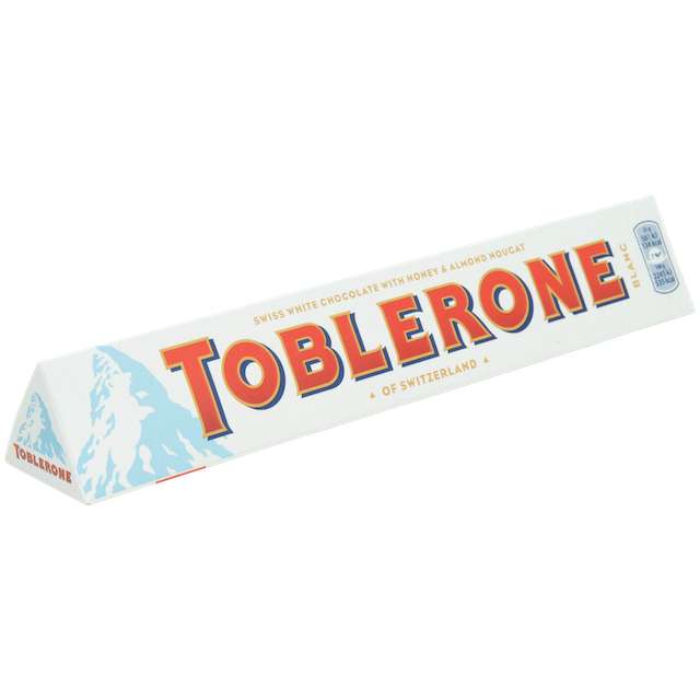 Toblerone chocolat blanc ou au lait - 100g