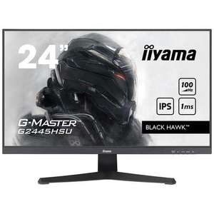 Ecran PC Gaming 24" Iiyama G-MASTER Black Hawk G2445HSU-B1 24" - 1920 x 1080 Full HD 100 Hz, IPS, 1ms (+10€ en Rakuten Points)