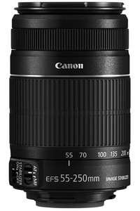 Objectif photo zoom Canon EF-S 55-250MM F/4-5.6 IS STM
