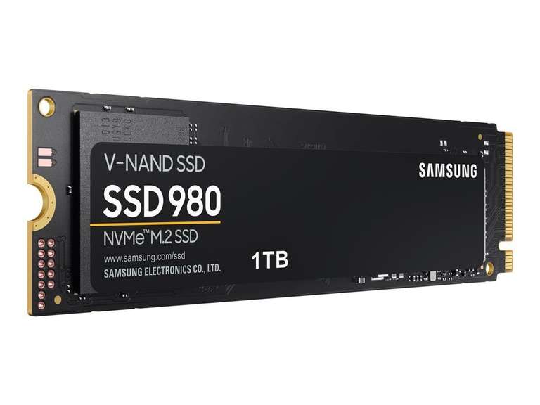 SSD interne M.2 NVMe Samsung 980 (MZ-V8V1T0BW) - 1 To, TLC 3D, Jusqu'à 3500-3000 Mo/s (+ 2.65€ en RP - Boulanger via retrait magasin)