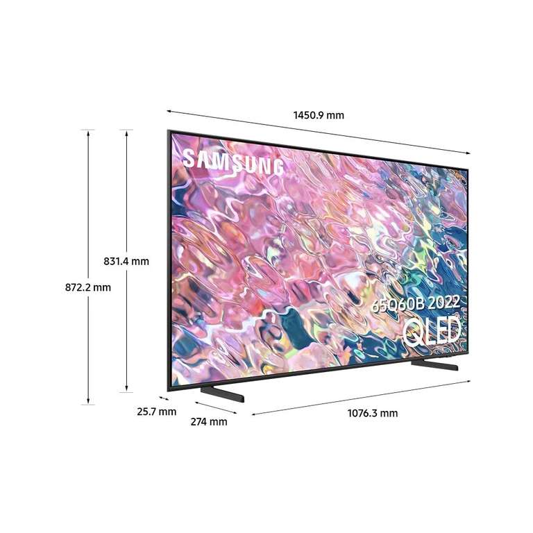 TV QLED 65" Samsung QE65Q60B - Smart TV, Ultra HD, HDR10+ (via 122.85€ d'ODR Samsung)