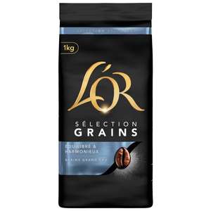 Paquet de café en grains L'OR Sélection - Différentes variétés, 1Kg