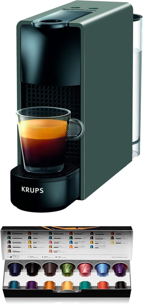 Mini-machine à café à capsules Krups Essenza Mini XN110BRD - compatible Nespresso
