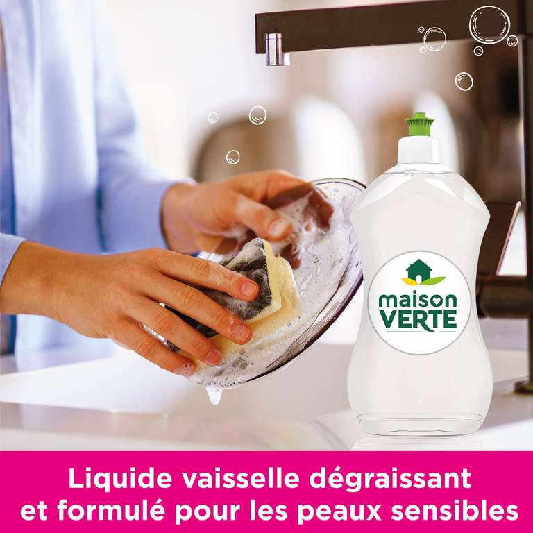 Liquide vaisselle main Maison Verte - 500ml (via abonnement et coupon )