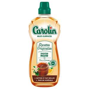 Nettoyant multi surfaces savon noir Carolin - 1L, différents parfums (via 1,60€ sur la carte de fidélité)