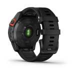 Montre connectée GPS Garmin Fenix 7 Solar - Gray avec bracelet noir, Boitier 47 mm