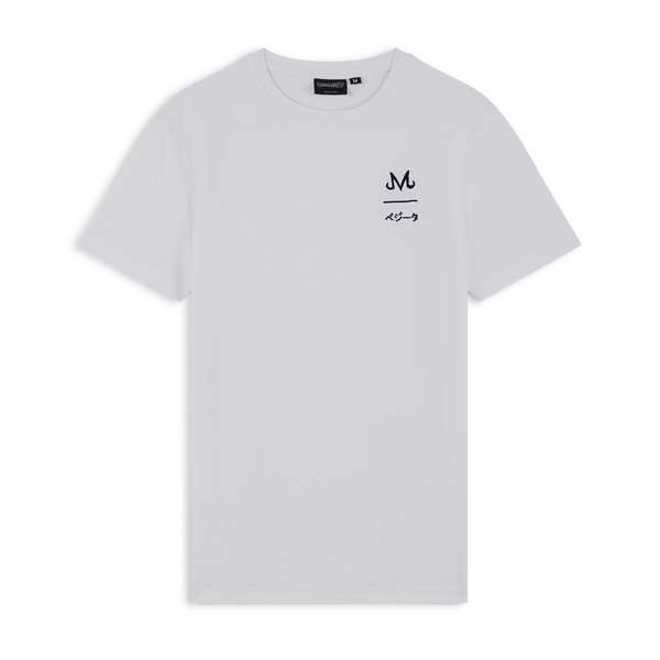 T-Shirt Dragon Ball Z Majin Vegeta Homme - 100% Coton - Blanc (taille XS)