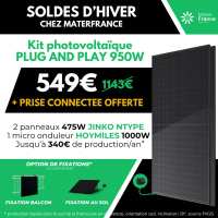 Kit solaire Plug And Play 1640 Wc - Fixationss au choix