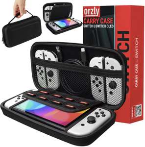 Etui rigide de rangement Orzly pour Console Nintendo Switch & Switch OLED - Noir (Vendeur tiers)