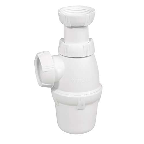 Siphon de lavabo réglable en hauteur Wirquin 30720395 - Blanc