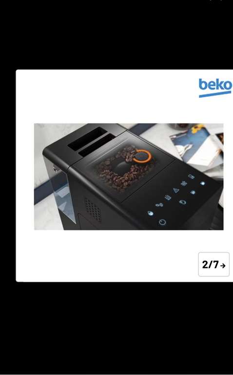 Machine à expresso avec broyeur intégré Beko, CEG3190B