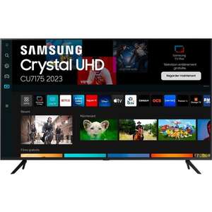 TV 43" Samsung TU43AU7175 - 109cm, LED, 4K UHD, Smart TV (10% en Cagnottage CDAV)