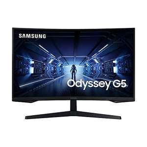 Ecran PC 32" Samsung Odyssey G5 (LC32G54TQBUXEN) - LED, WQHD, 144 Hz, Dalle VA, Incurvé, HDR10, 1 ms, FreeSync Premium