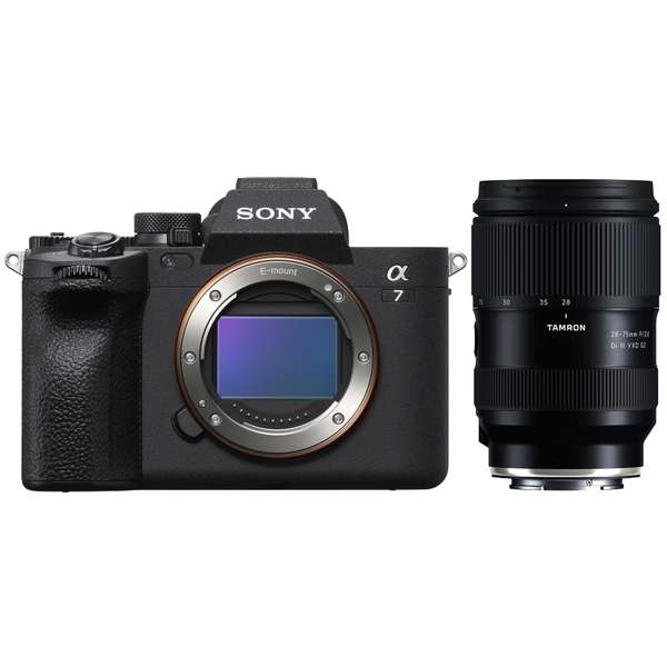 Kit appareil photo reflex hybride Sony Alpha 7 IV + Objectif zoom Tamron 28-75mm F2.8 G2 - Capteur plein format 33 MP, jusqu’à 204 800 ISO