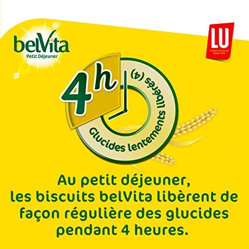Présentoir de 30 sachets de Biscuits Belvita Petit Déjeuner aux 5 Céréales Complètes et Pépites de Chocolat - 30 x 50g
