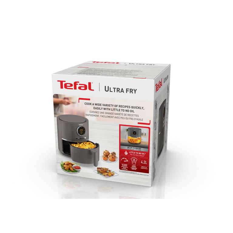 Friteuse sans huile Tefal Ultra Fry EY111B15 - 4.2 Litres, 2000W, Jusqu'à 200°C, compatible lave-vaisselle (+ 5€ en RP - Carrefour)