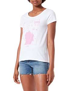 T-Shirt Femme Naruto - taille S, blanc et rose