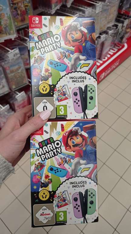 Pack Super Mario Party + paire de Manettes Joy-Con (72€ avec carte cadeau)