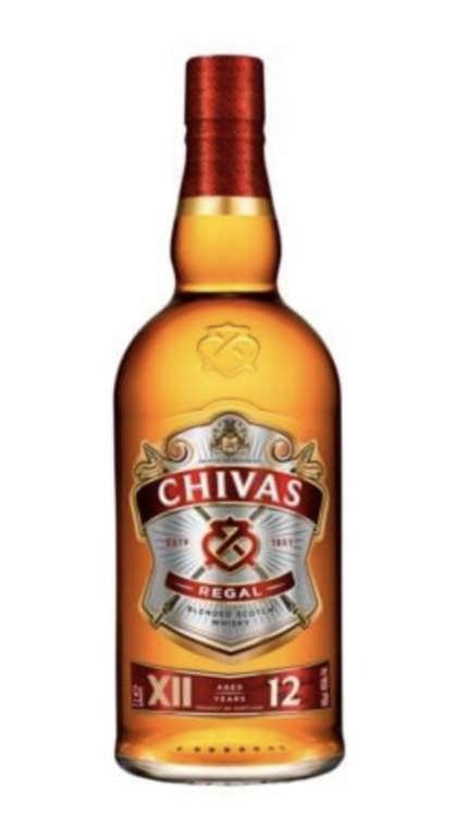 Bouteille de Whisky Chivas 12 ans - 1L (via 13,97€ sur cagnotte de fidélité + 10€ en bon d'achat)