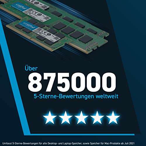 Kit mémoire RAM Crucial CT2K8G48C40U5 - 16 Go (2 x 8Go), DDR5, 4800MHz, CL40