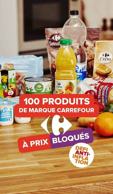 20€ offerts dès 80€ d'achats pour une première commande Carrefour Drive ou Carrefour Livré chez Vous