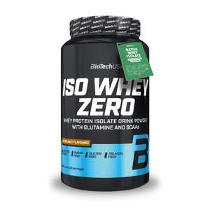 Iso Whey Zero BioTechUSA - Lactose, Gluten, Sugar Free, Premium Whey Protein Isolate, 908 g, Noisette