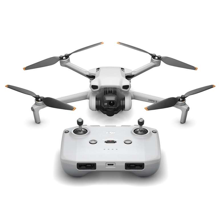 Drone Quadricoptère DJI Mini 3 avec Radiocommande - Caméra 4K, FOV 82.1°, Stabilisation 3 axes, Autonomie 38 min (+ 24.50€ en RP - Darty)