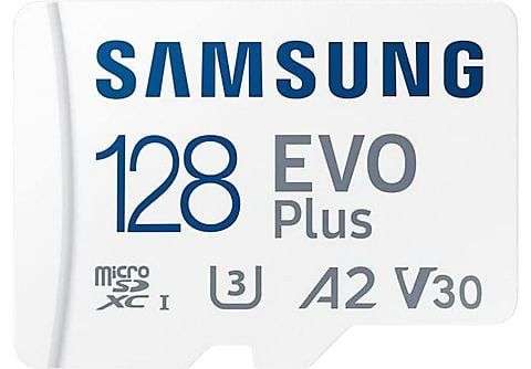 Carte Micro SD Samsung Evo Plus MB-MC128KA/EU - 128 Go, Lecture 130 MB/s (Frontaliers Espagne)