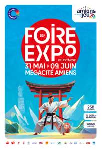 Entrée gratuite les 7 & 8 juin, du 3 au 7 juin en matinée et le 31 mai soir à la Foire Expo de Picardie - Amiens (80)