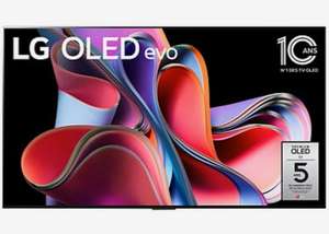 TV OLED Evo 55" OLED55G3 (2023) - 4K, 120Hz, HDMI 2.1, HDR, Dolby Vision et Atmos, DTS, FreeSync Premium, ALLM/VRR (Via ODR 200€)