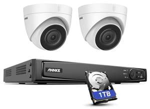 Système de vidéosurveillance PoE ANNKE H800 - 2 Caméras 4K 8MP IP67 + Enregistreur vidéo NVR 8CH + Disque dur 1 To (RTSP & ONVIF)