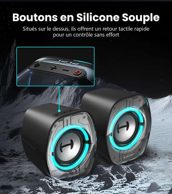 Edifier G1000 II Haut-Parleurs d'Ordinateur de Bureau pour Gaming, Haut- Parleur Pleine Gamme 2,5 Pouces & Basses Améliorées, Bluetooth 5.4 USB-C aux, 9 Modes d'Éclairage RGB Dynamiques pour PC - Noir Edifier G1000 II Haut-Parleurs d'Ordinateur de Bureau pour Gaming, Haut- Parleur Pleine Gamme 2,5 Pouces & Basses Améliorées, Bluetooth 5.4 USB-C aux, 9 Modes d'Éclairage RGB Dynamiques pour PC - Noir