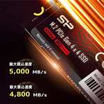 SSD interne M.2 NVMe Silicon Power UD90 GEN4 (SP01KGBP44UD9005) - 1 To, PCIe 4.0 (Vendeur tiers)