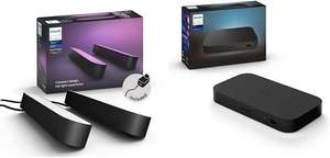 Boîtier de synchronisation HDMI Philips Hue Play Sync Box + Pack de 2 Philips Hue Play Pack White & Color Ambiance (via remise panier)